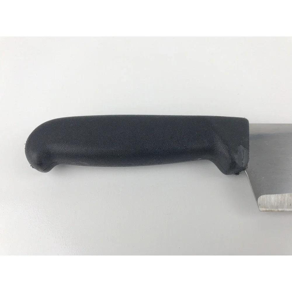 Columbia Cutlery Chef Kitchen Knife Stainless Steel Black Handle‎ Blade 9.5